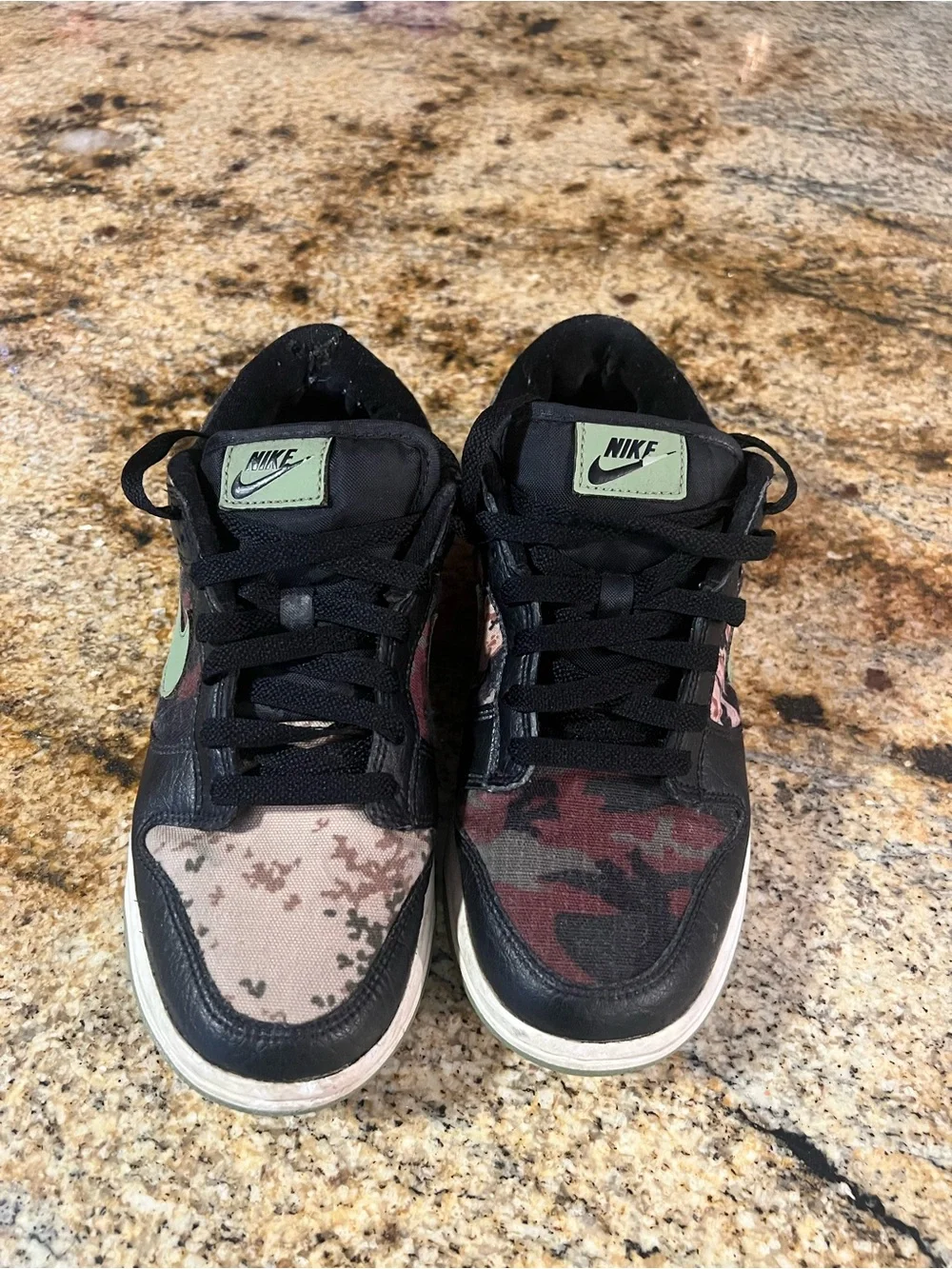 Nike Dunk Low SE Multi Camo Black Olive DB1909-001 GS Size 7.5 /Women 9